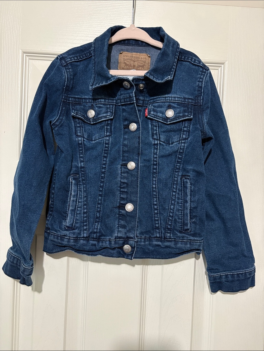Levi's Dark Blue Denim Trucker Jacket - Kids